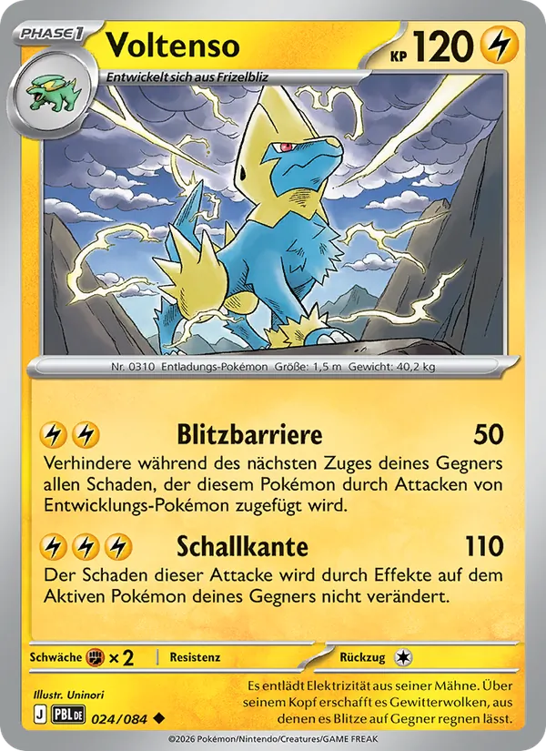 Karte Voltenso aus Dunkelnacht, Nummer 024/84