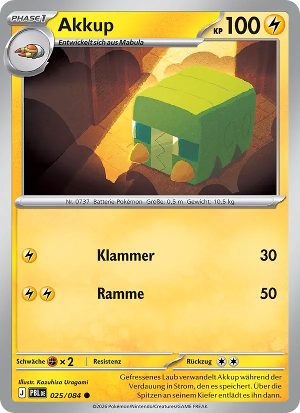Karte Akkup aus Dunkelnacht, Nummer 025/84