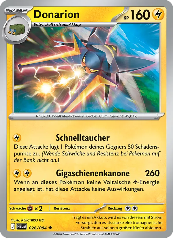 Karte Donarion aus Dunkelnacht, Nummer 026/84