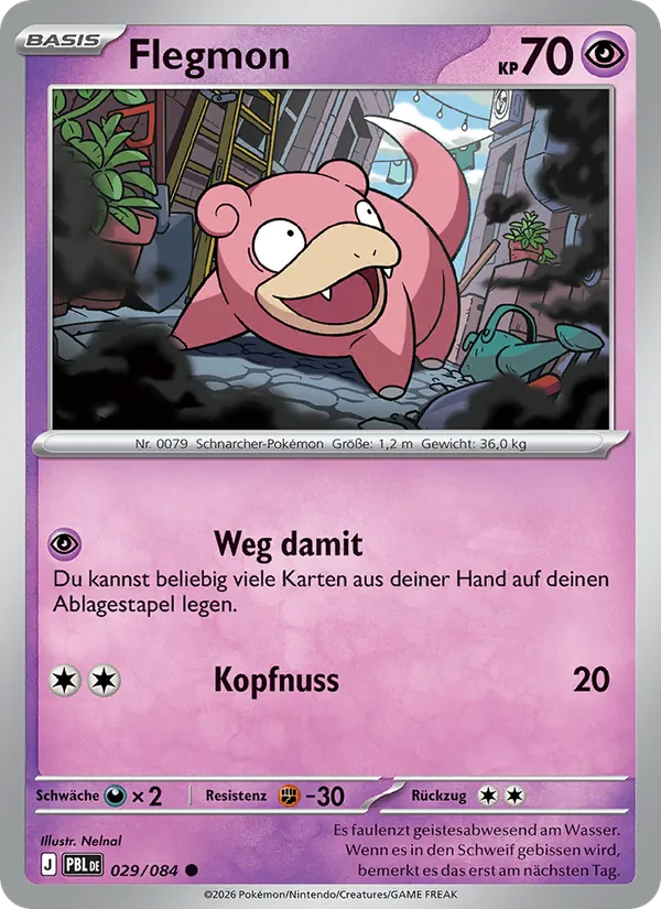 Karte Flegmon aus Dunkelnacht, Nummer 029/84
