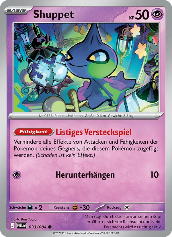 Karte Shuppet aus Dunkelnacht, Nummer 033/84