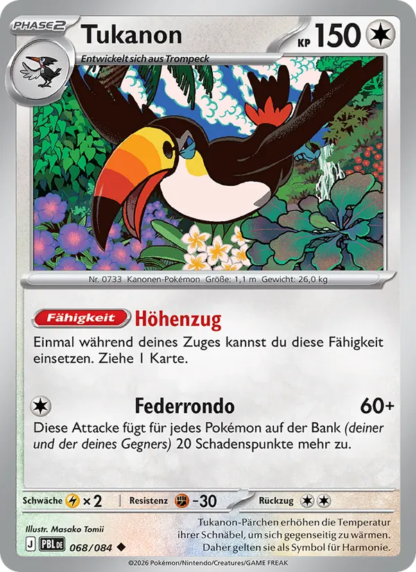Karte Tukanon aus Dunkelnacht, Nummer 068/84