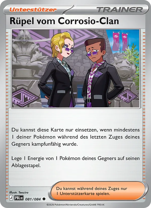Karte Rüpel vom Corrosio-Clan aus Dunkelnacht, Nummer 081/84