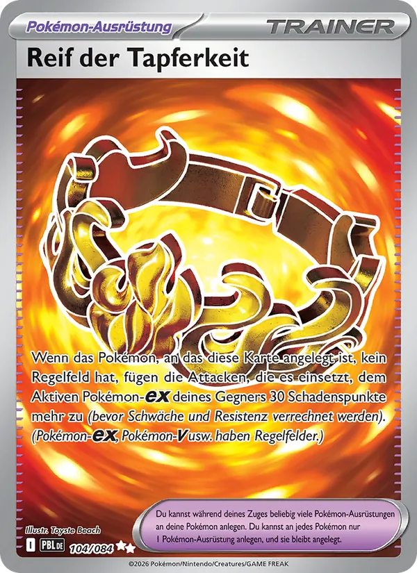 Karte Reif der Tapferkeit aus Dunkelnacht, Nummer 104/84