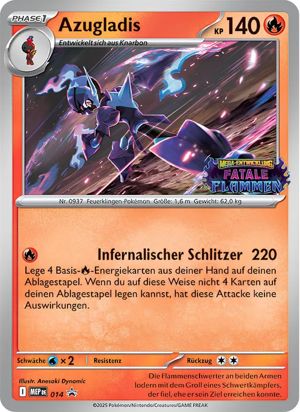 Karte Azugladis aus MEP Black Star Promos, Nummer 014