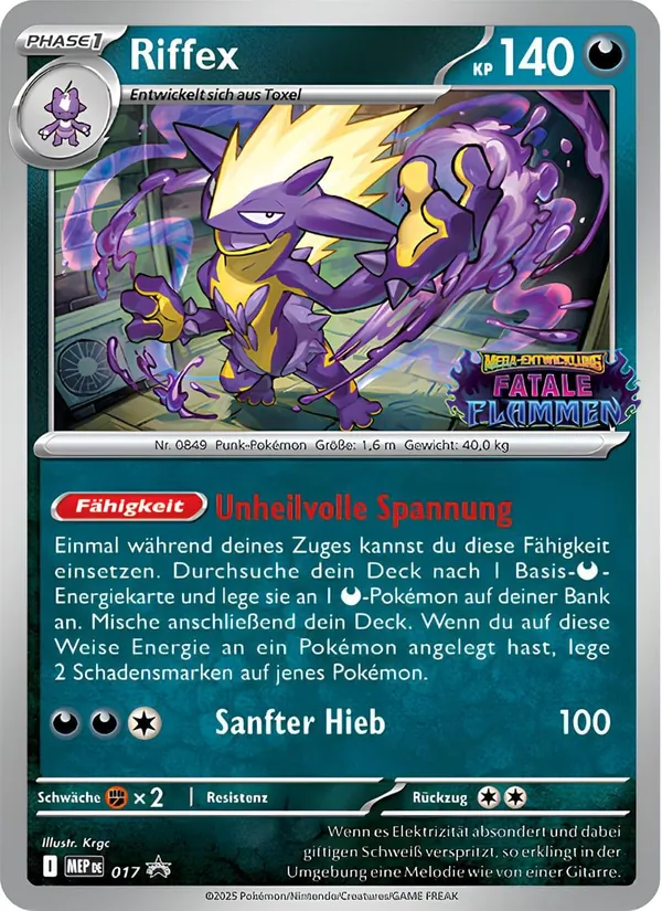 Karte Riffex aus MEP Black Star Promos, Nummer 017