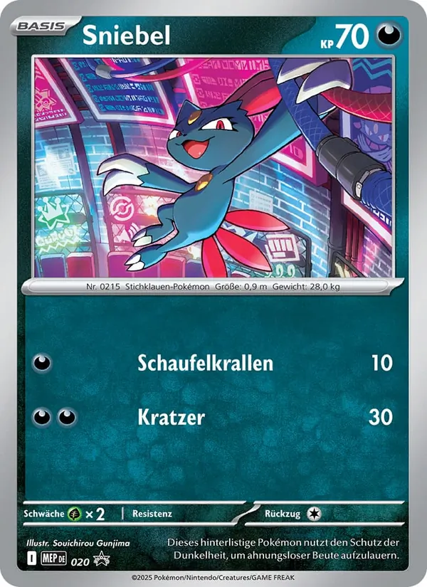 Karte Sniebel aus MEP Black Star Promos, Nummer 020