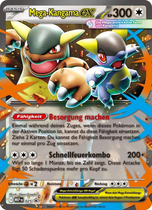 Karte Mega-Kangama-ex aus MEP Black Star Promos, Nummer 025