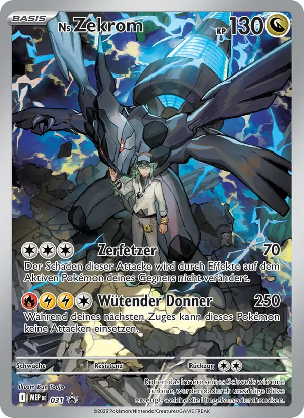 Karte Ns Zekrom aus MEP Black Star Promos, Nummer 031