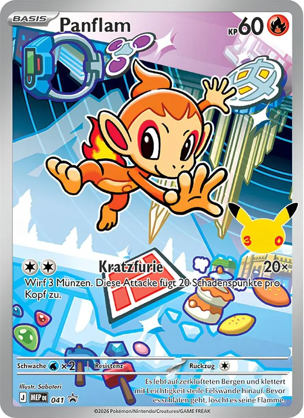 Karte Panflam aus MEP Black Star Promos, Nummer 041