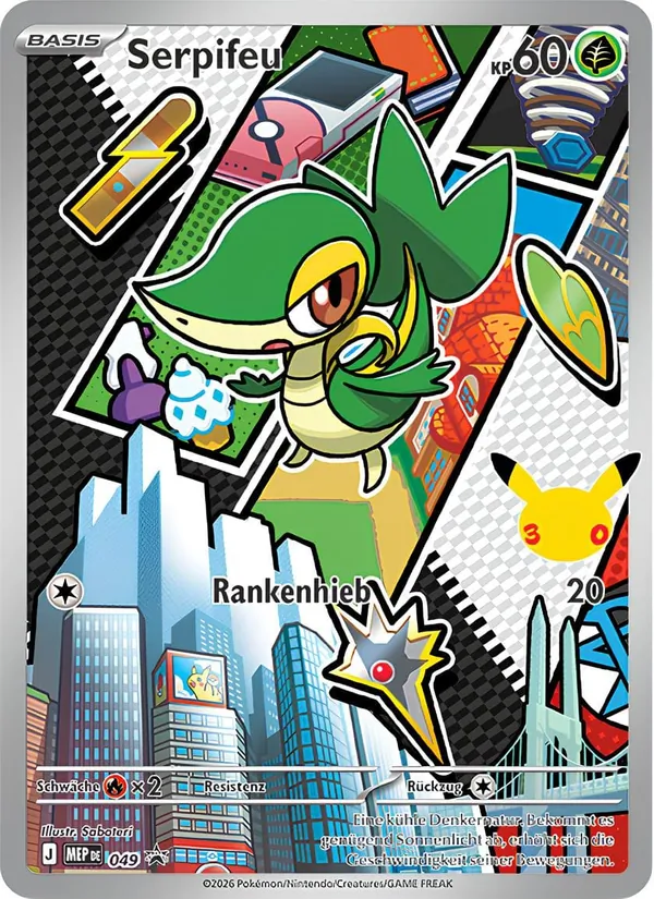 Karte Serpifeu aus MEP Black Star Promos, Nummer 049