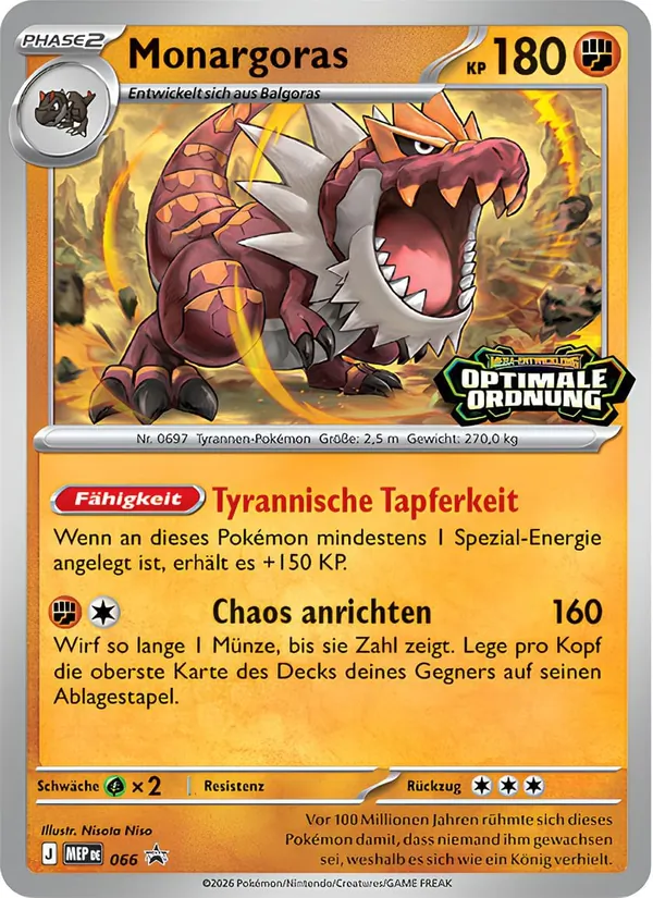 Karte Monargoras aus MEP Black Star Promos, Nummer 066