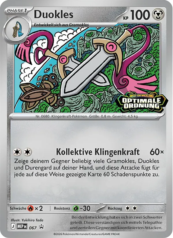 Karte Duokles aus MEP Black Star Promos, Nummer 067