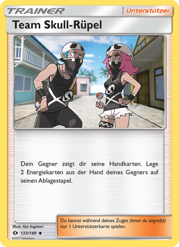 Karte Team Skull-Rüpel aus Sonne & Mond, Nummer 133/149