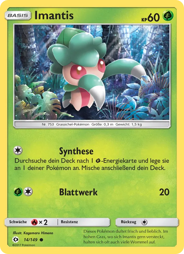 Karte Imantis aus Sonne & Mond, Nummer 14/149