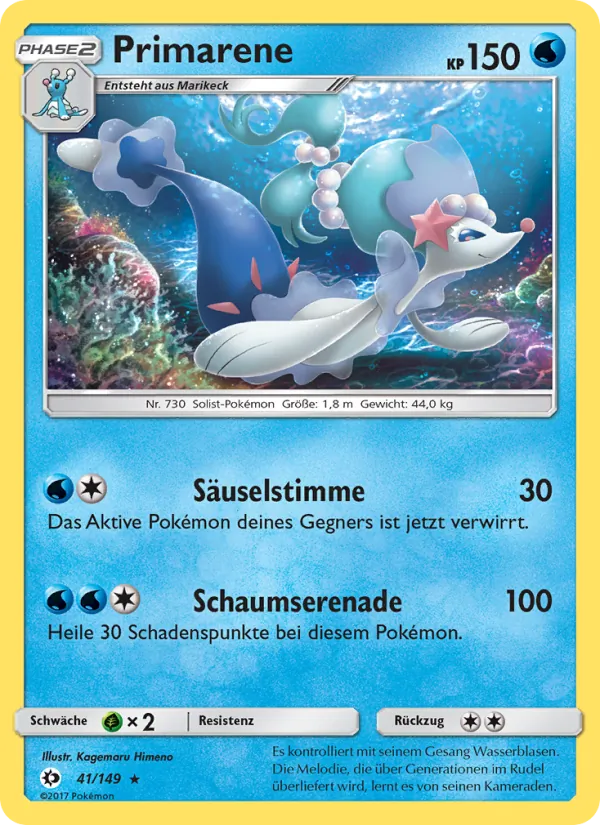 Karte Primarene aus Sonne & Mond, Nummer 41/149