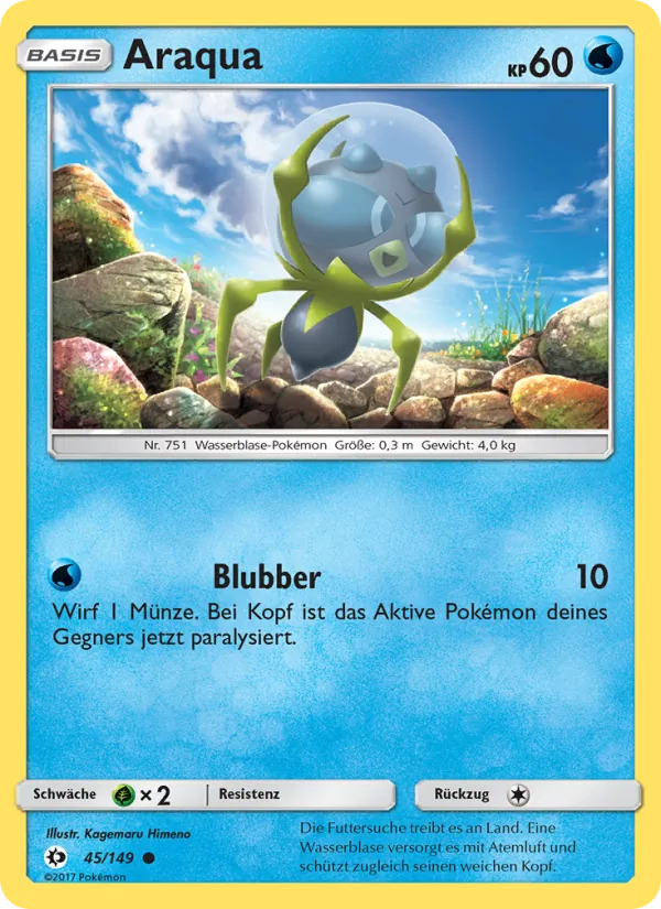 Karte Araqua aus Sonne & Mond, Nummer 45/149