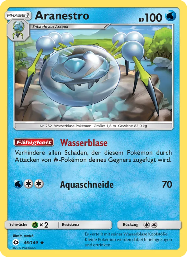 Karte Aranestro aus Sonne & Mond, Nummer 46/149