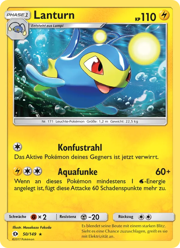 Karte Lanturn aus Sonne & Mond, Nummer 50/149
