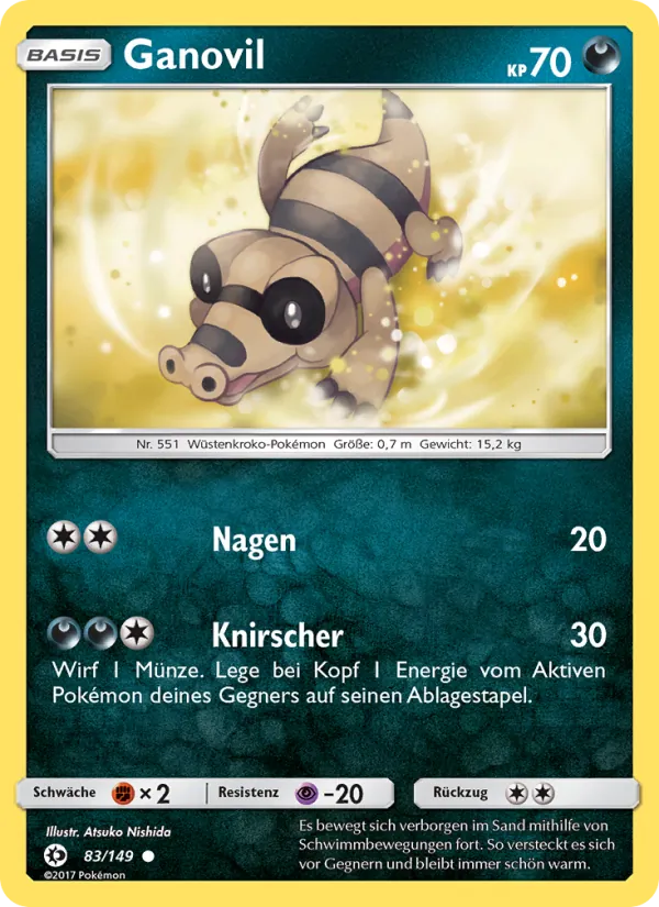 Karte Ganovil aus Sonne & Mond, Nummer 83/149