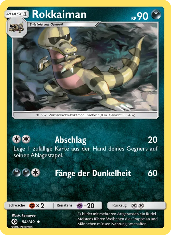 Karte Rokkaiman aus Sonne & Mond, Nummer 84/149