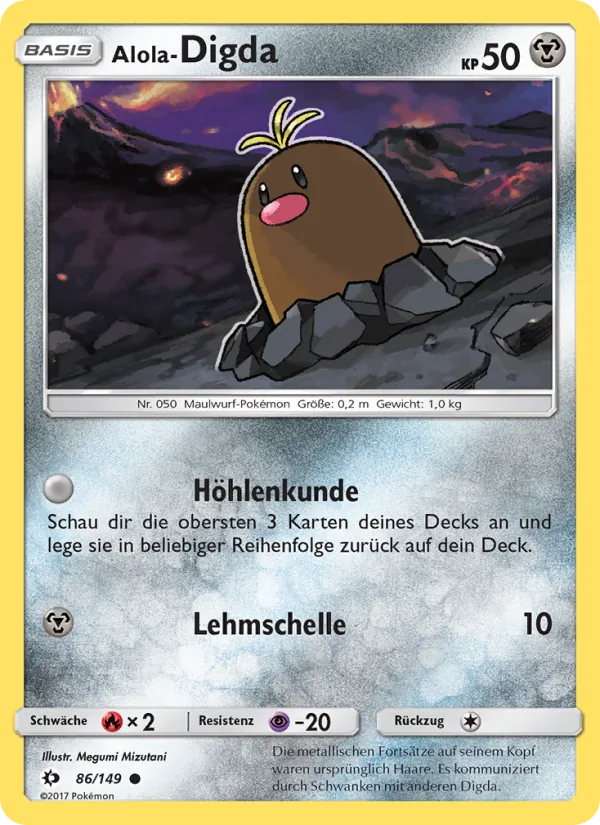 Karte Alola-Digda aus Sonne & Mond, Nummer 86/149