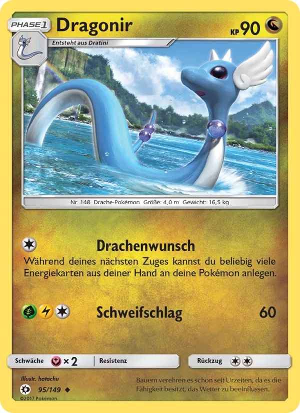 Karte Dragonir aus Sonne & Mond, Nummer 95/149