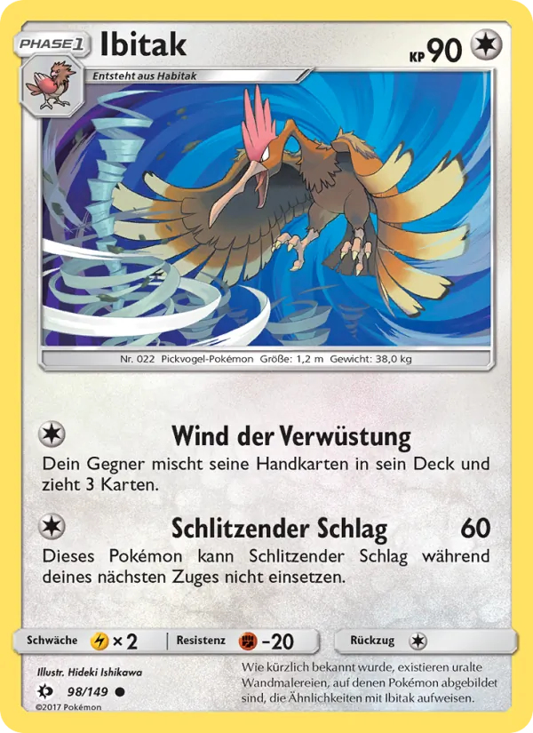 Karte Ibitak aus Sonne & Mond, Nummer 98/149