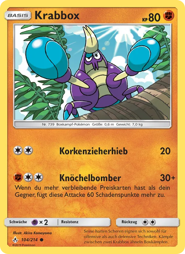Karte Krabbox aus Kräfte im Einklang, Nummer 104/214
