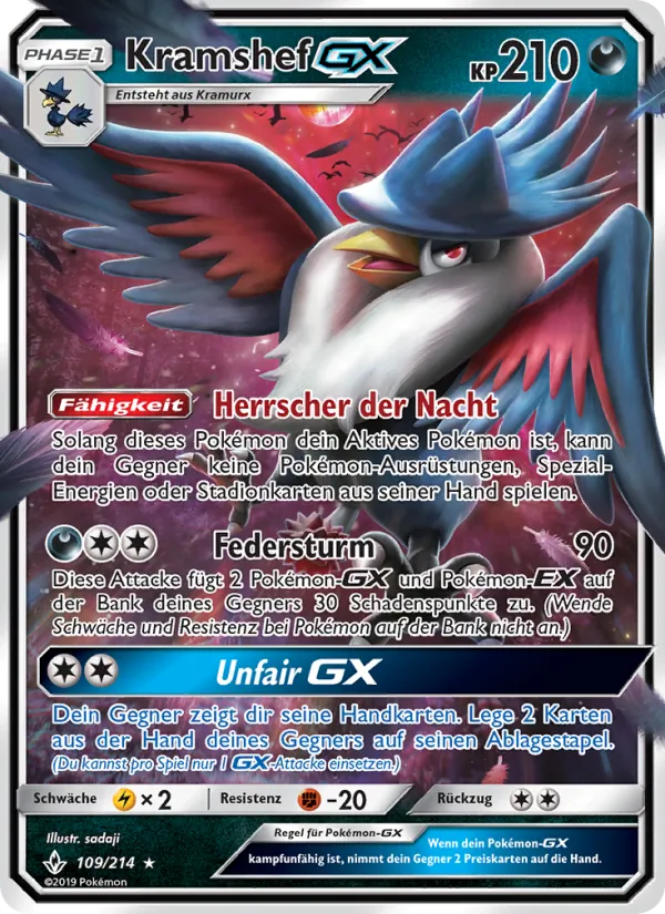 Karte Kramshef GX aus Kräfte im Einklang, Nummer 109/214