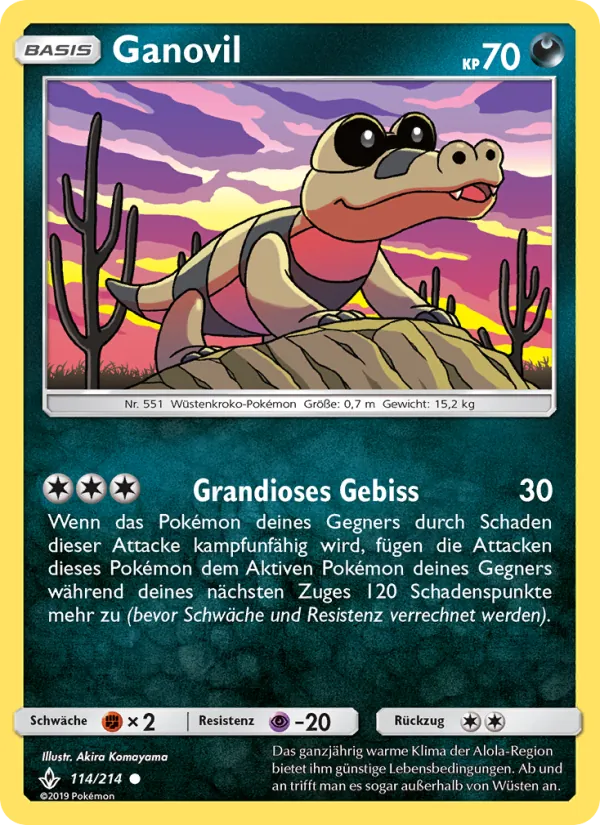 Karte Ganovil aus Kräfte im Einklang, Nummer 114/214