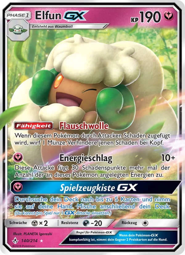 Karte Elfun GX aus Kräfte im Einklang, Nummer 140/214
