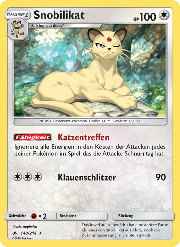 Karte Snobilikat aus Kräfte im Einklang, Nummer 148/214