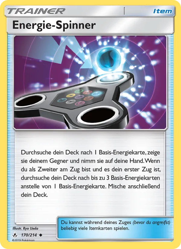 Karte Energie-Spinner aus Kräfte im Einklang, Nummer 170/214