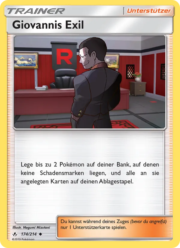 Karte Giovannis Exil aus Kräfte im Einklang, Nummer 174/214
