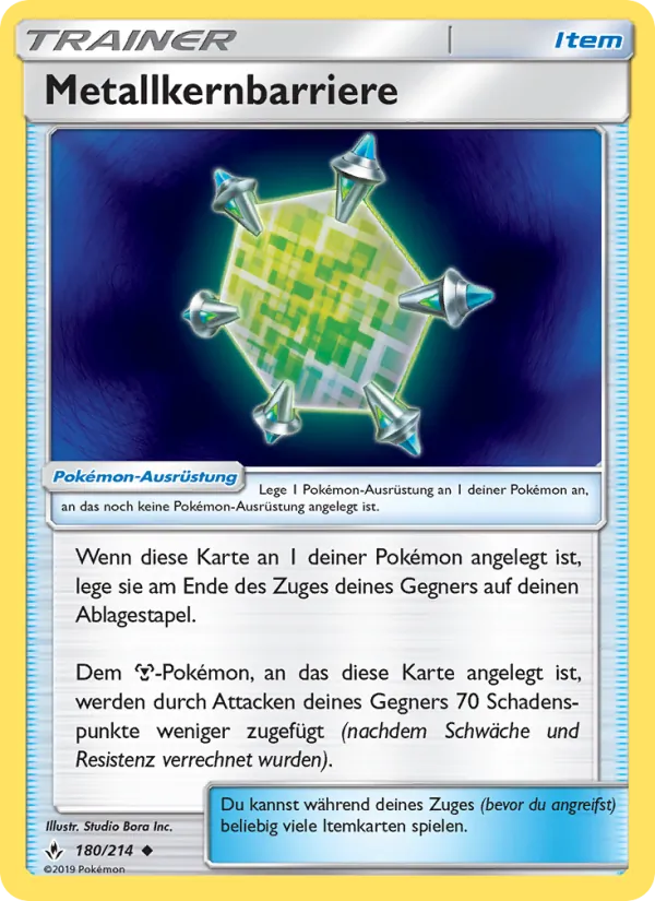 Karte Metallkernbarriere aus Kräfte im Einklang, Nummer 180/214