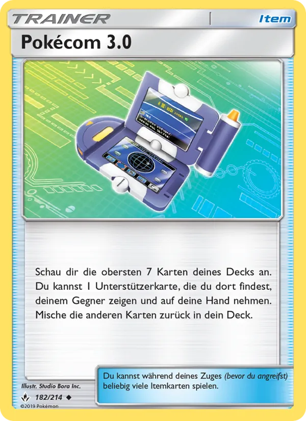 Karte Pokécom 3.0 aus Kräfte im Einklang, Nummer 182/214