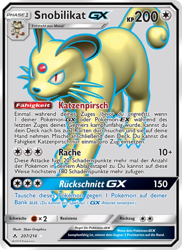 Karte Snobilikat GX aus Kräfte im Einklang, Nummer 207/214