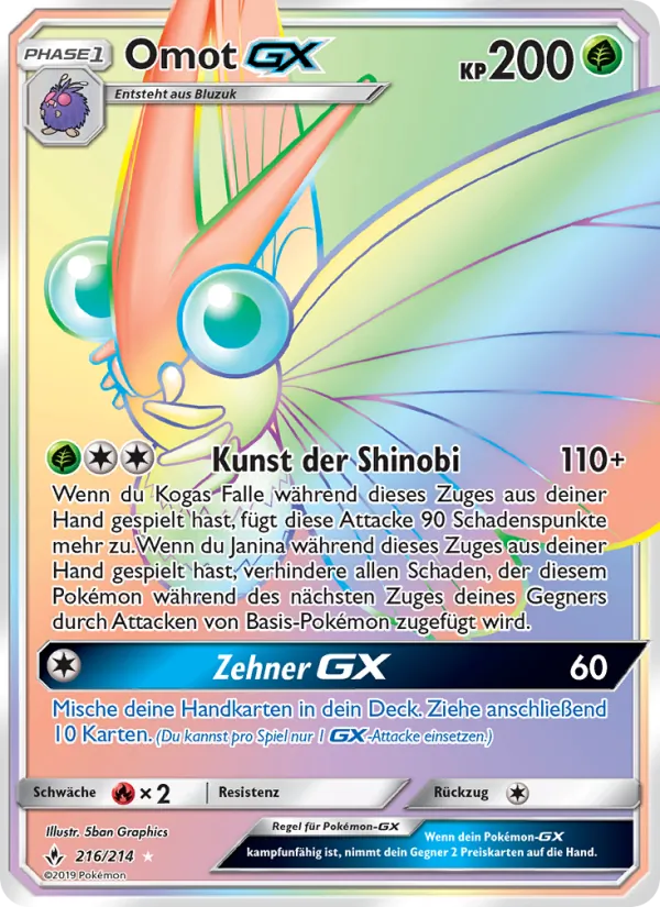 Karte Omot GX aus Kräfte im Einklang, Nummer 216/214