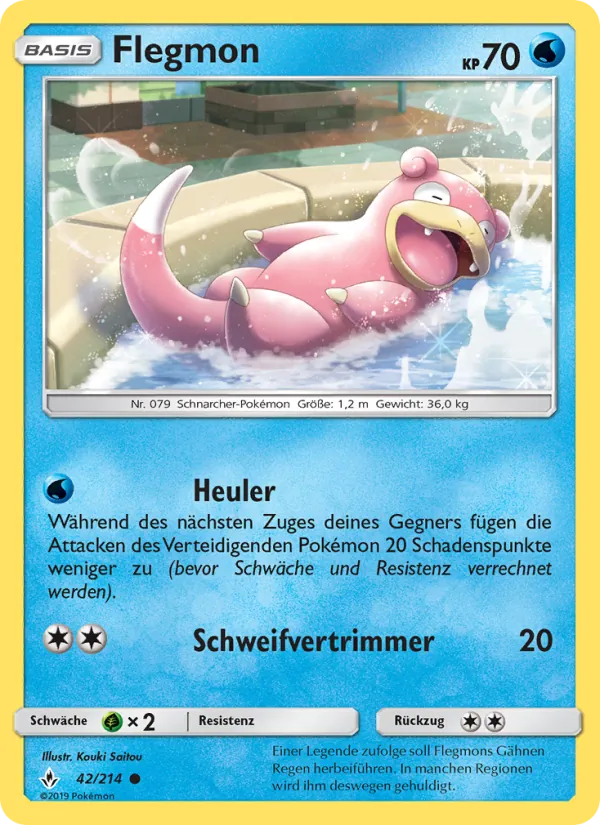 Karte Flegmon aus Kräfte im Einklang, Nummer 42/214