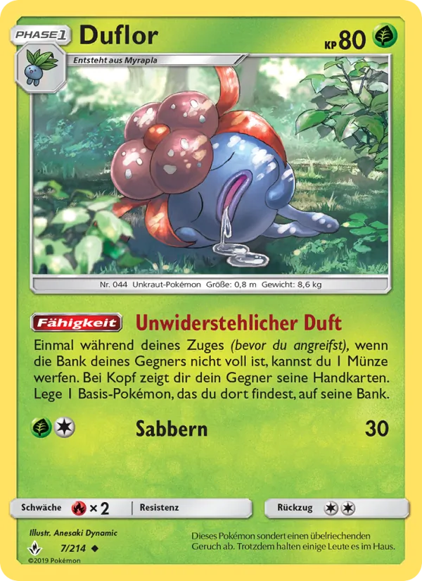 Karte Duflor aus Kräfte im Einklang, Nummer 7/214