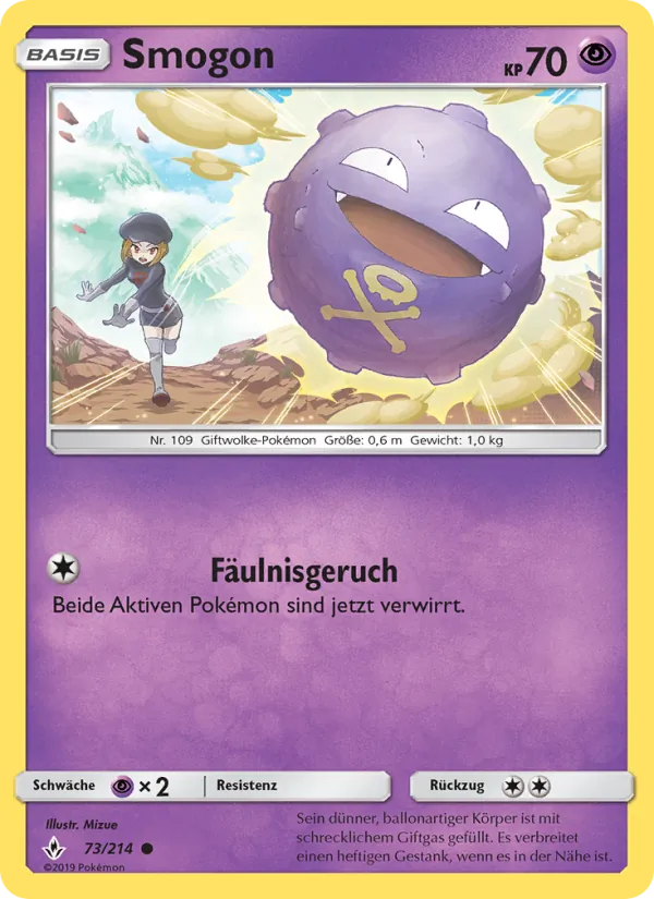 Karte Smogon aus Kräfte im Einklang, Nummer 73/214