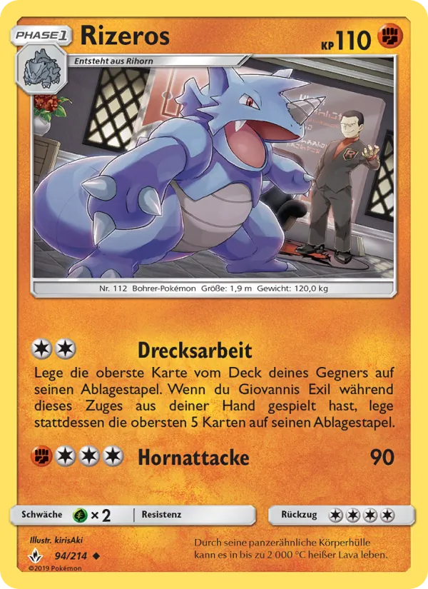 Karte Rizeros aus Kräfte im Einklang, Nummer 94/214