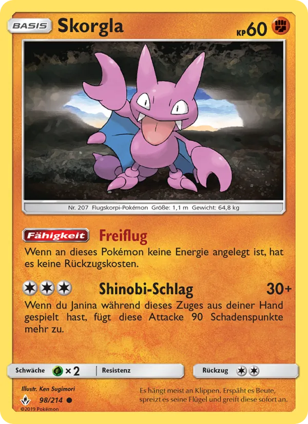 Karte Skorgla aus Kräfte im Einklang, Nummer 98/214
