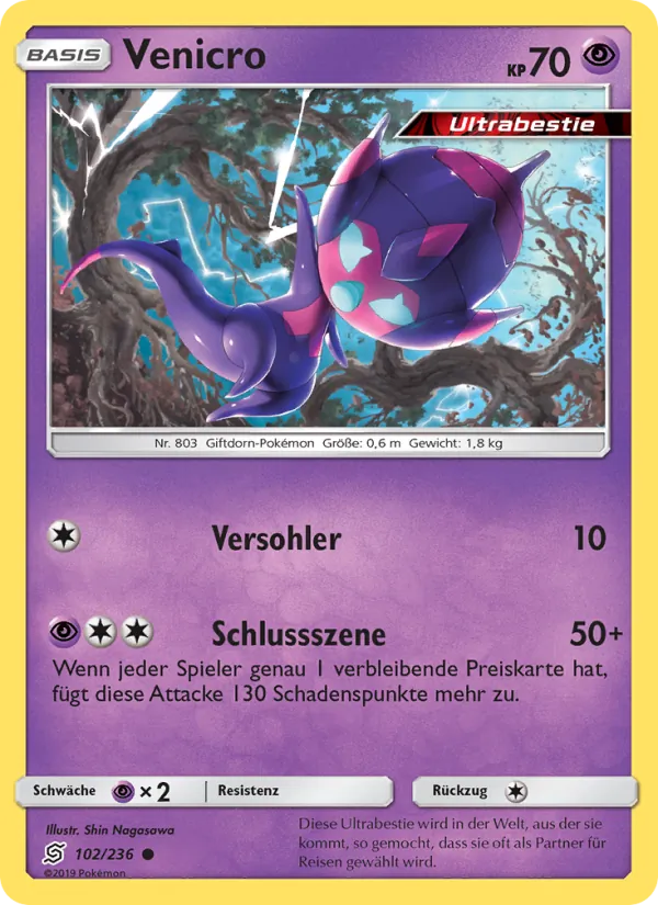 Karte Venicro aus Bund der Gleichgesinnten, Nummer 102/236