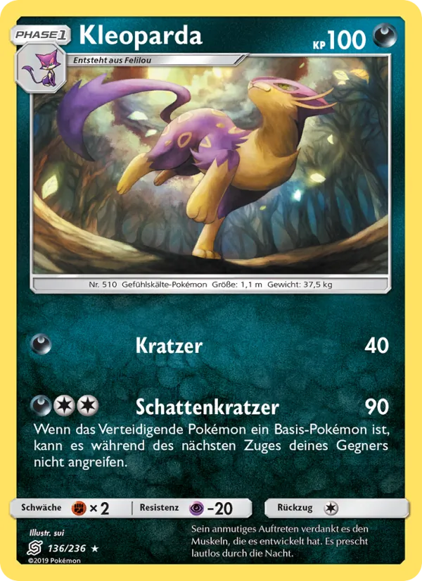 Karte Kleoparda aus Bund der Gleichgesinnten, Nummer 136/236