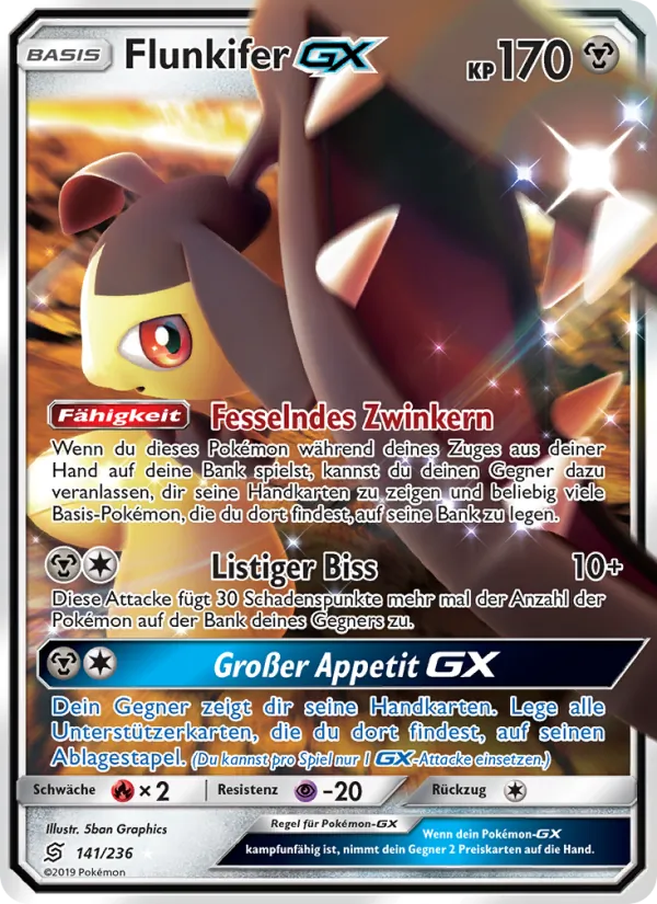 Karte Flunkifer GX aus Bund der Gleichgesinnten, Nummer 141/236