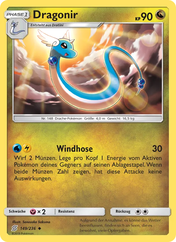 Karte Dragonir aus Bund der Gleichgesinnten, Nummer 149/236