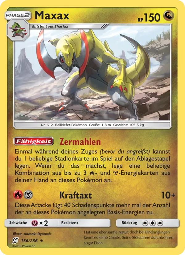 Karte Maxax aus Bund der Gleichgesinnten, Nummer 156/236