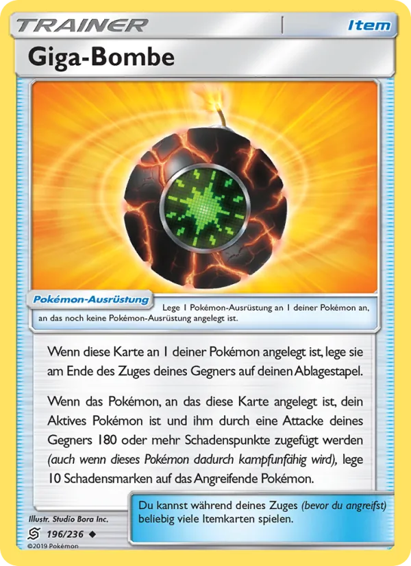 Karte Giga-Bombe aus Bund der Gleichgesinnten, Nummer 196/236